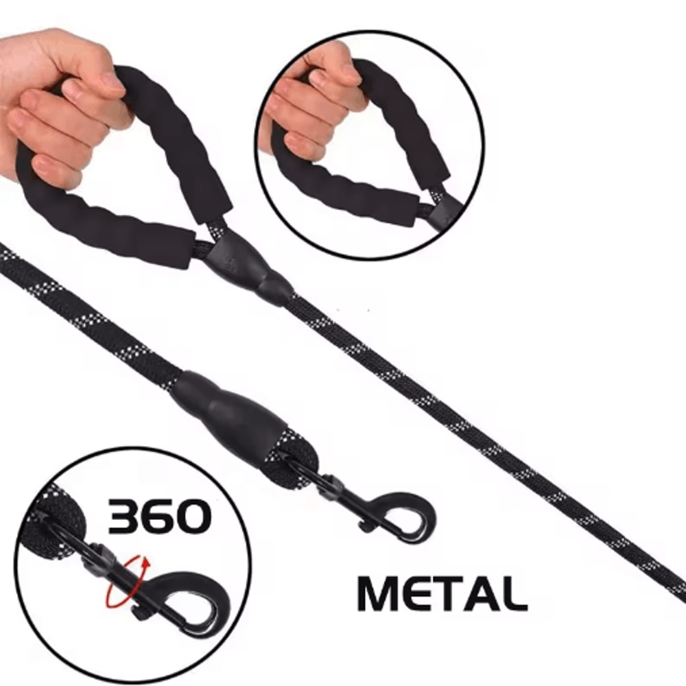 GripMax Reinforced Dog Leash With Soft Comfort Handle 9