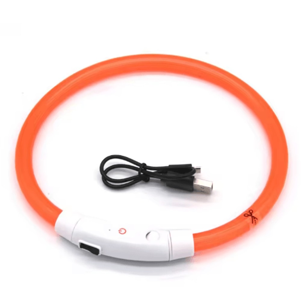 GlowGuard LED Dog Collar For Nighttime Safety Visibility 1