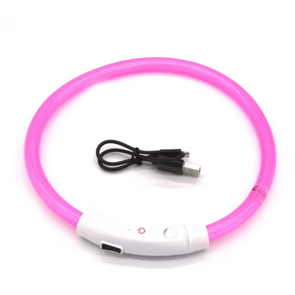 GlowGuard LED Dog Collar For Nighttime Safety Visibility 2