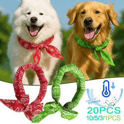 chillbuddy breathable pet cooling scarf for cats & dogs