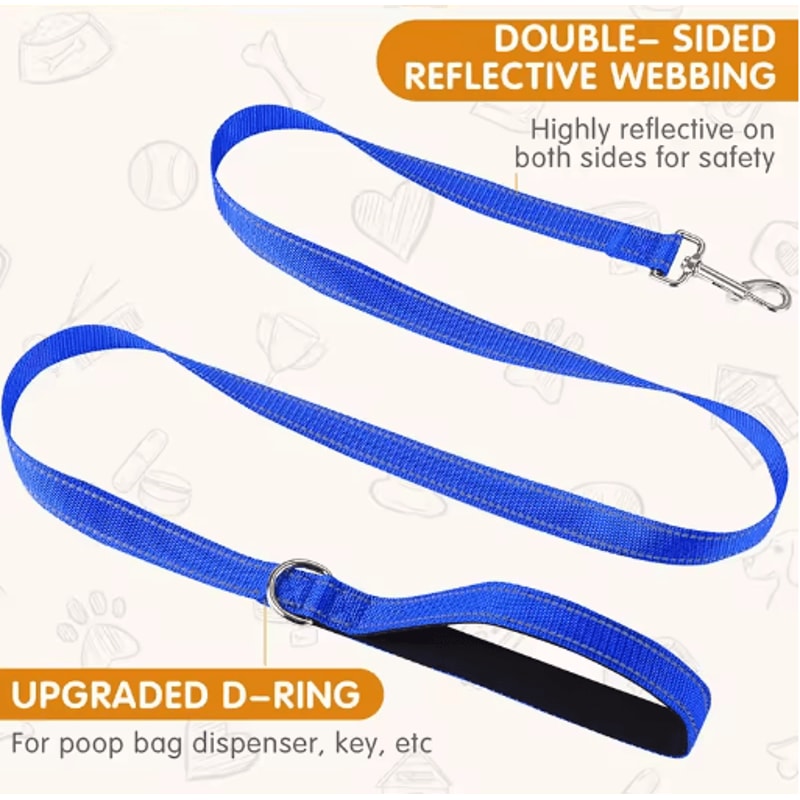 Night Paw Reflective Pet Walking Leash For Dogs Cats 13