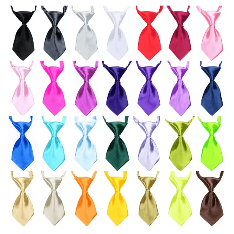 Paw Charm Adjustable Pet Bow Tie Set For Dogs Cats 1