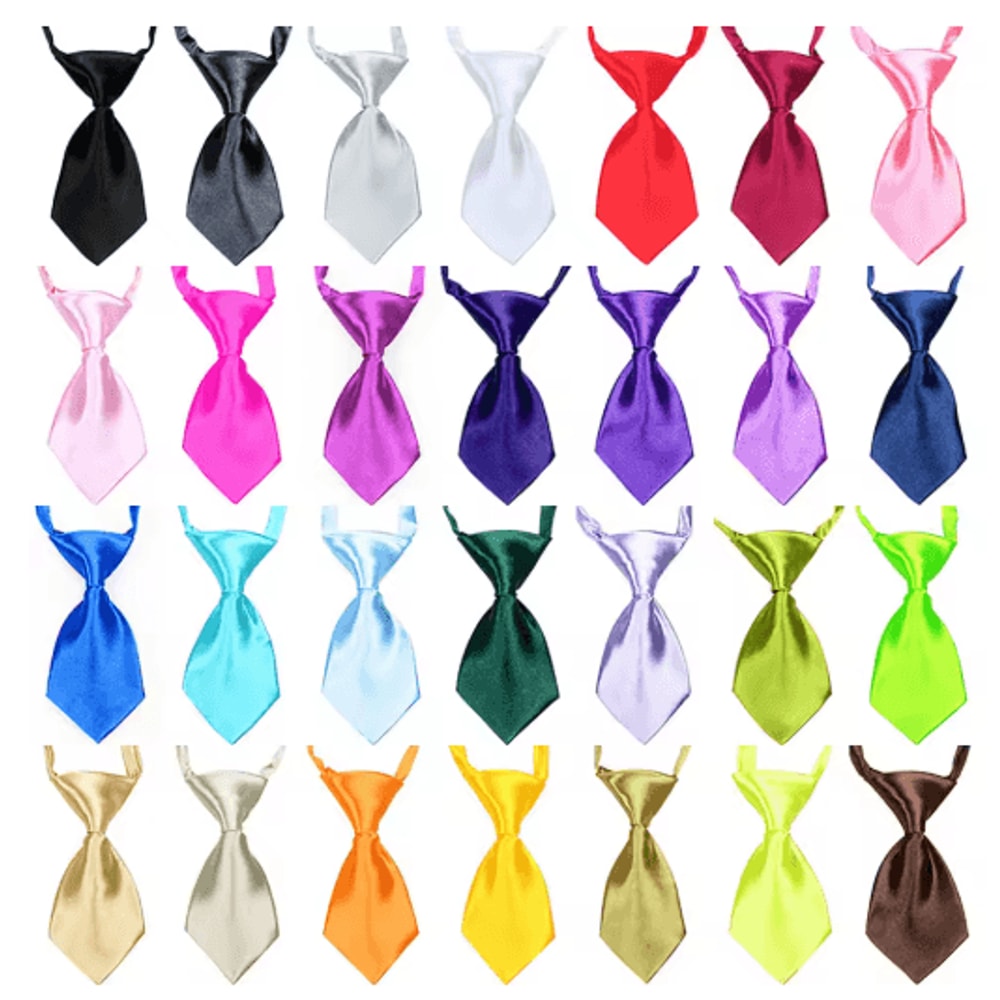 Paw Charm Adjustable Pet Bow Tie Set For Dogs Cats 7
