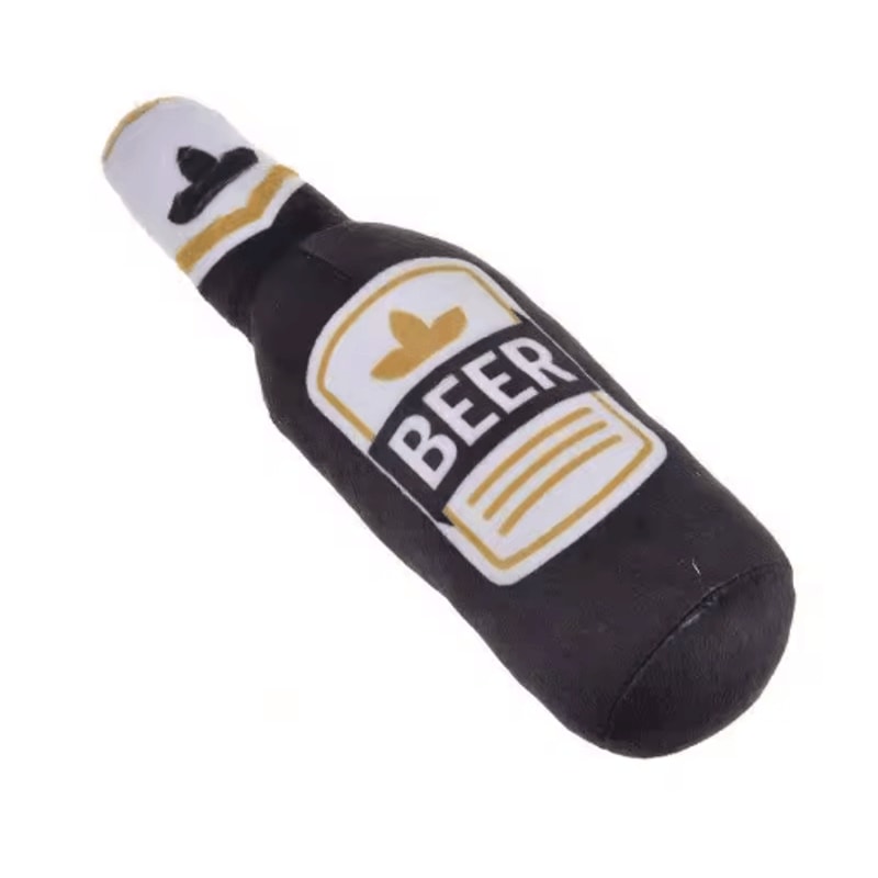 Brew Buddy Squeaky Plush Dog Toy Bite Resistant Interactive Chew Toy For Dogs 3