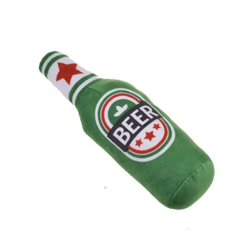 Brew Buddy Squeaky Plush Dog Toy Bite Resistant Interactive Chew Toy For Dogs 7