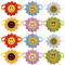 Elegant Floral Dog Bow Tie Set Adjustable Puppy Cat Grooming Collar Accessories 50100PCS 0