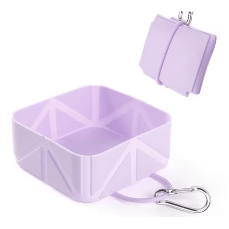 FoldEase Collapsible Pet Travel Bowl Portable Silicone Dog Cat Food Water Bowl 3