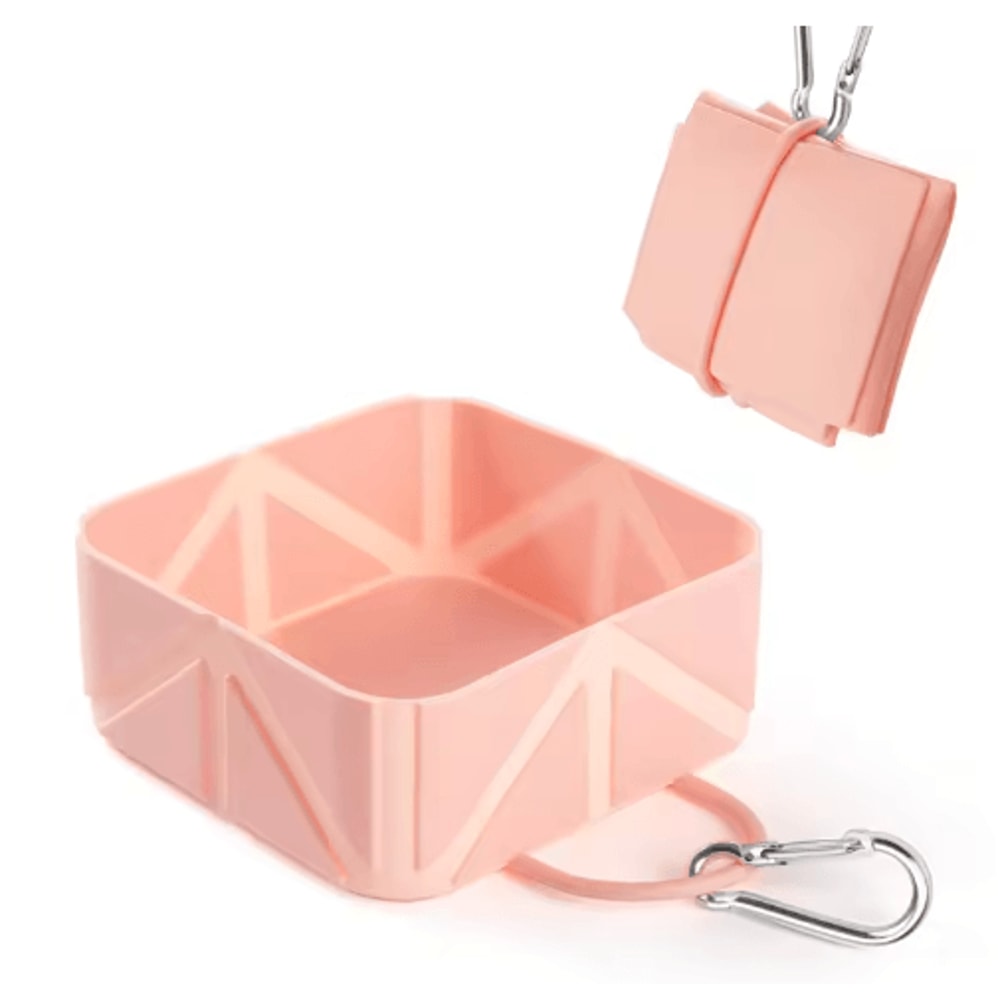 FoldEase Collapsible Pet Travel Bowl Portable Silicone Dog Cat Food Water Bowl 4