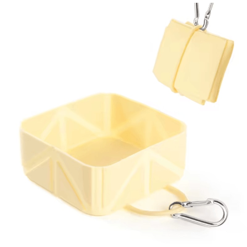 FoldEase Collapsible Pet Travel Bowl Portable Silicone Dog Cat Food Water Bowl 6