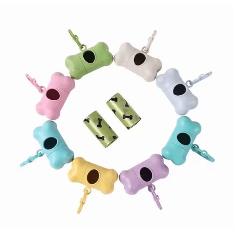 BoneClip Pet Waste Bag Dispenser Portable Dog Poop Bag Holder With Clip For Walks Outdoor Travel 7