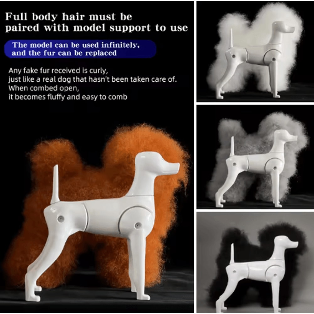 ProGroom Standard Poodle Practice Model Full Body Grooming Training Dog With Skeleton Structure 8