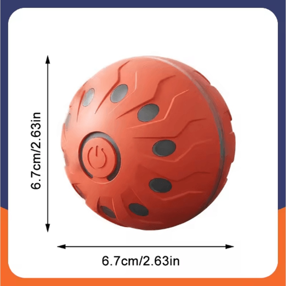 RolliPlay Smart Interactive Dog Ball Automatic Moving Bouncing USB Rechargeable Pet Toy 1