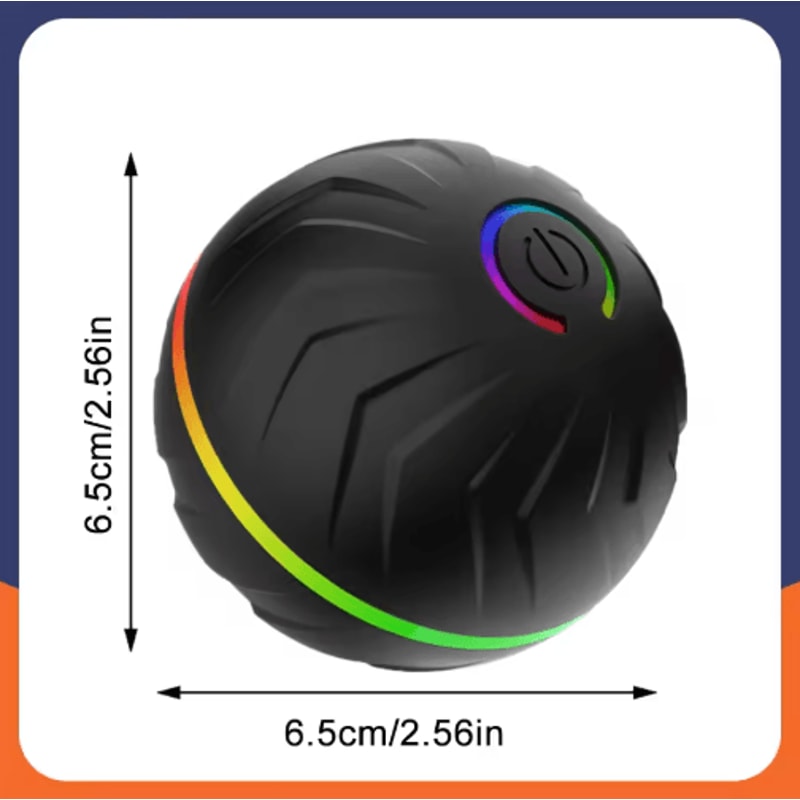 RolliPlay Smart Interactive Dog Ball Automatic Moving Bouncing USB Rechargeable Pet Toy 10