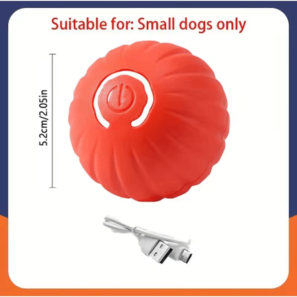 RolliPlay Smart Interactive Dog Ball Automatic Moving Bouncing USB Rechargeable Pet Toy 11