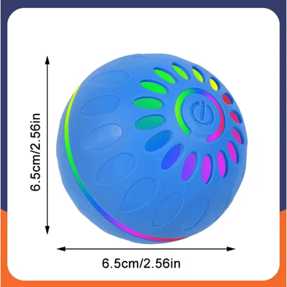 RolliPlay Smart Interactive Dog Ball Automatic Moving Bouncing USB Rechargeable Pet Toy 6