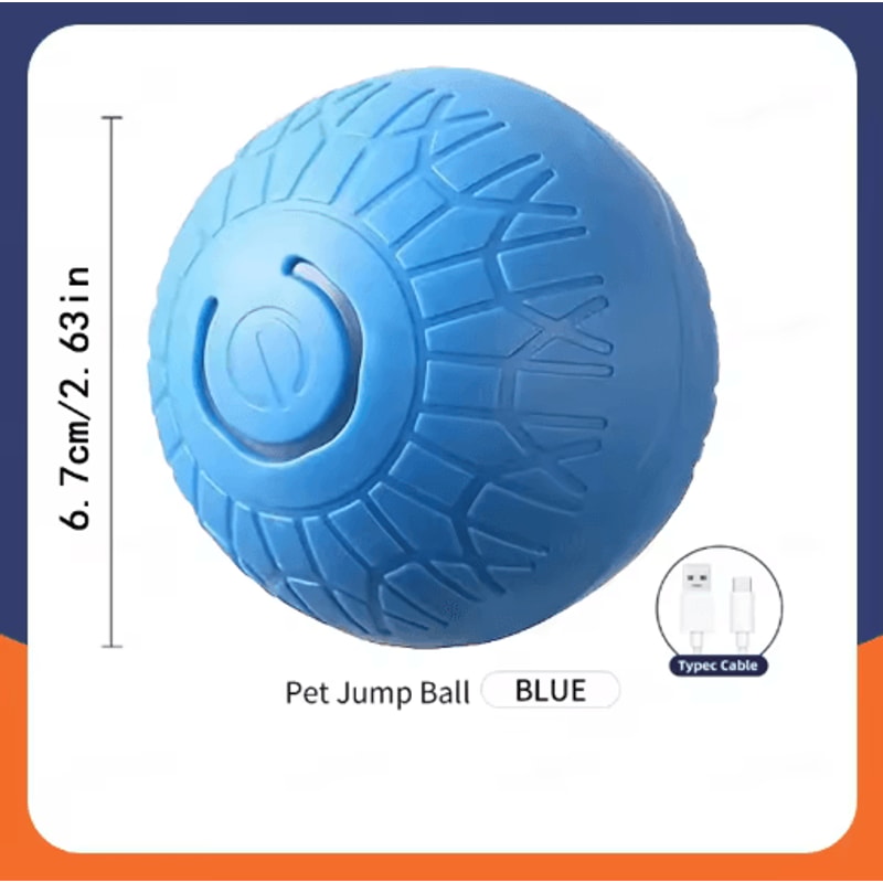 RolliPlay Smart Interactive Dog Ball Automatic Moving Bouncing USB Rechargeable Pet Toy 15