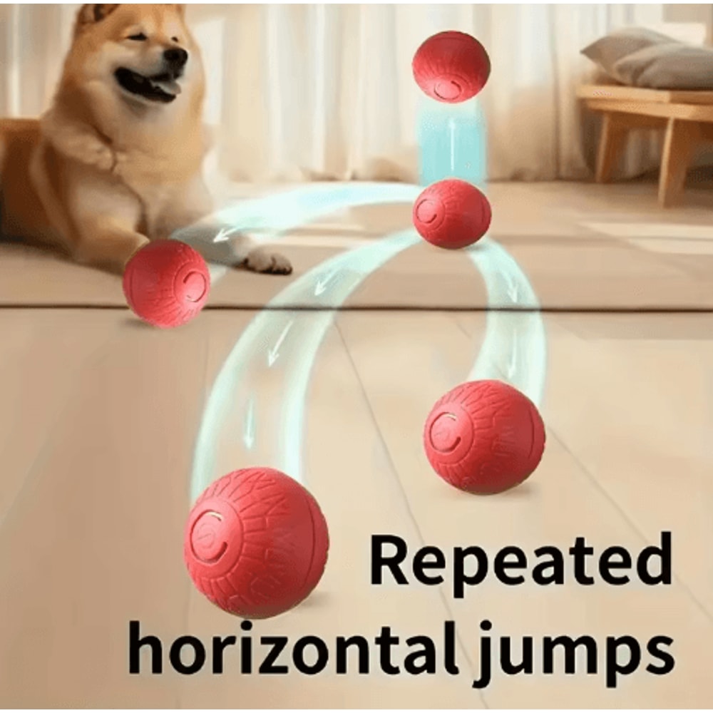 RolliPlay Smart Interactive Dog Ball Automatic Moving Bouncing USB Rechargeable Pet Toy 23