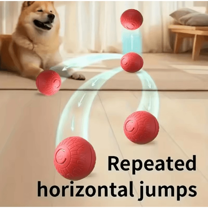 RolliPlay Smart Interactive Dog Ball Automatic Moving Bouncing USB Rechargeable Pet Toy 23
