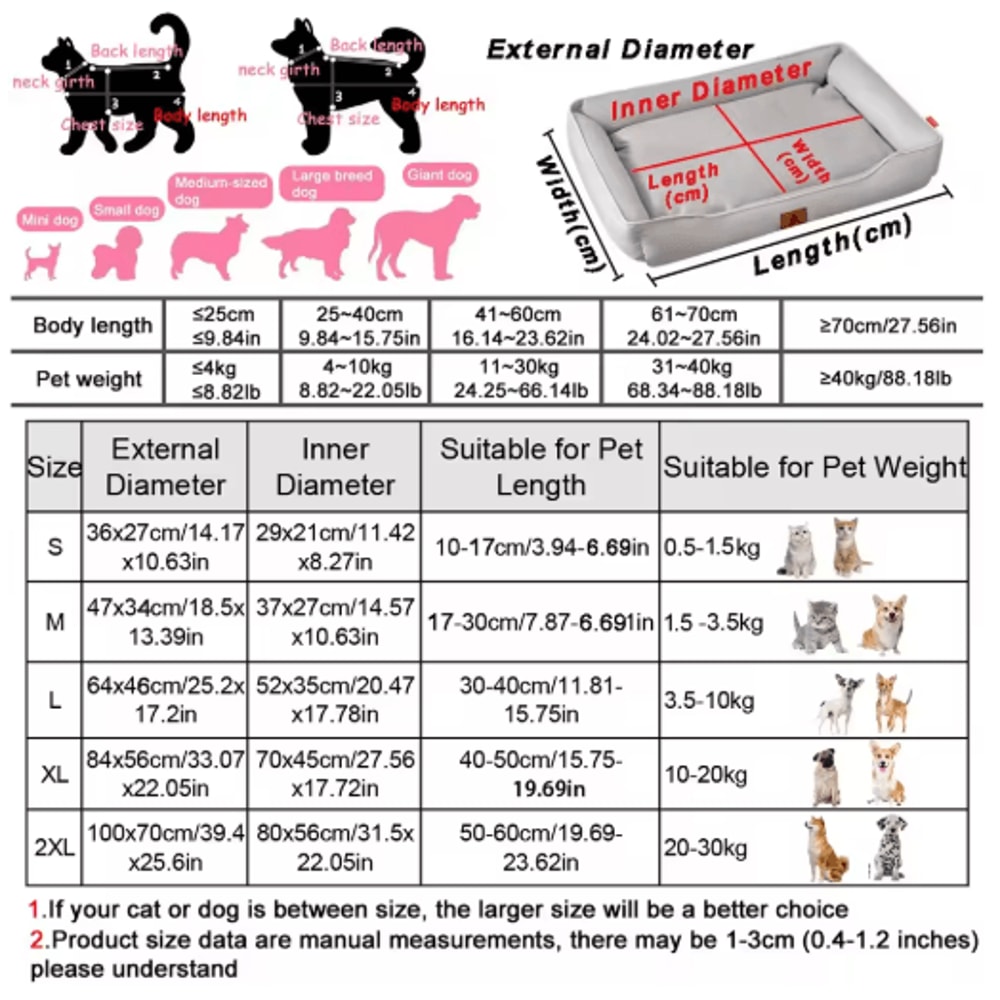 CloudNest Waterproof Dog Bed Thickened BiteResistant Sofa Mattress For Large Dogs Cats 8