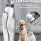 GlowTrim LED Pet Nail Clipper Multifunction Dog Cat Nail Trimmer With Blood Line Light 0