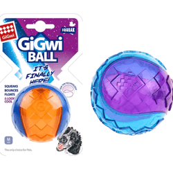 bouncebite squeaky rubber dog ball – non-toxic interactive chew toy for small & large dogs