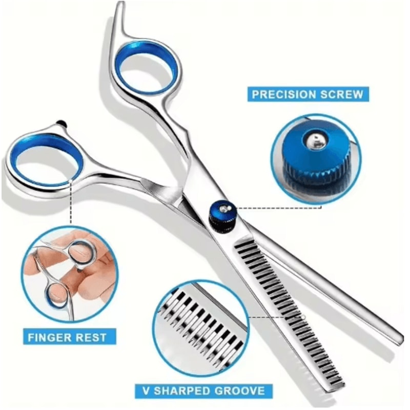 ProTrim 4PCS Pet Grooming Scissors Set Safe Round Tip Dog Cat Grooming Shears 6