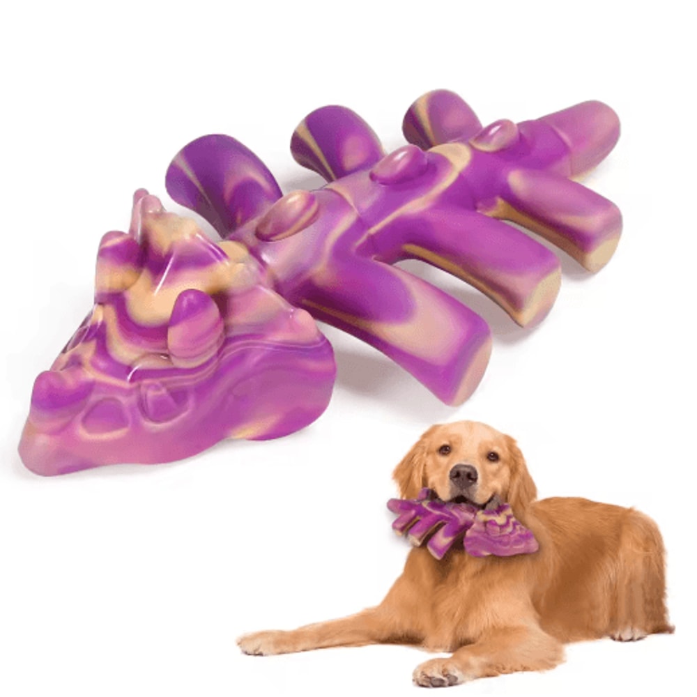 BeefBuddy Tough Chew Dog Toy Durable Beef Flavor Interactive Toy For Training Anxiety Relief 2