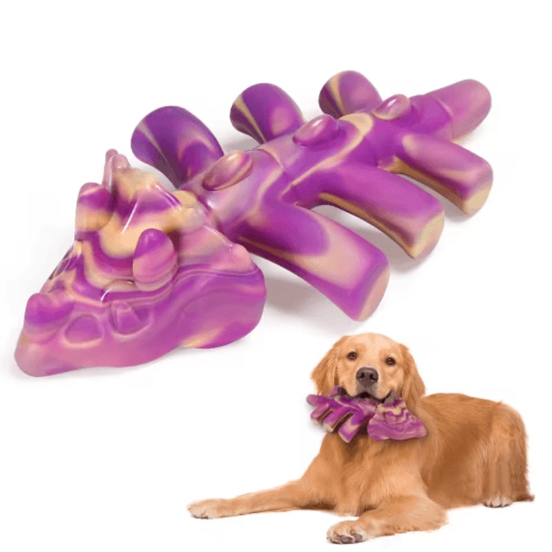 BeefBuddy Tough Chew Dog Toy Durable Beef Flavor Interactive Toy For Training Anxiety Relief 2
