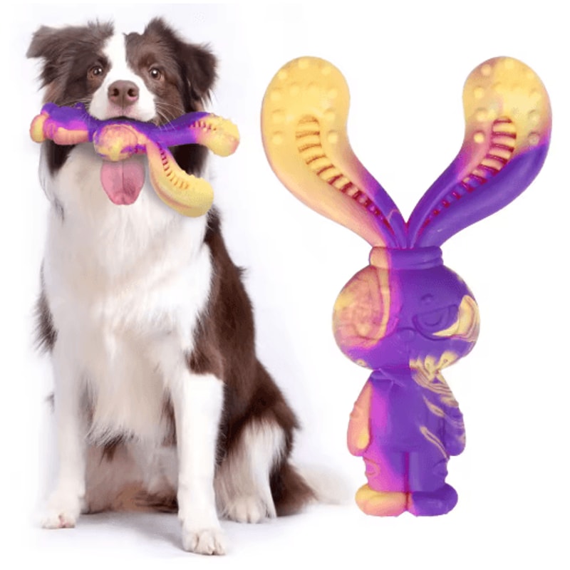 BeefBuddy Tough Chew Dog Toy Durable Beef Flavor Interactive Toy For Training Anxiety Relief 5