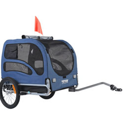 succebuy foldable dog bike trailer – 100lb pet bicycle carrier cart for safe outdoor travel