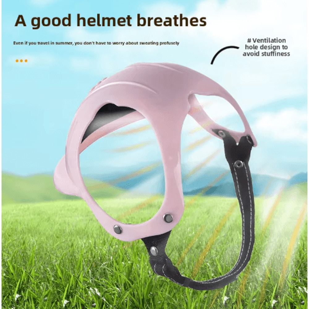 RideSafe Pink Pet Helmet Protective Motorcycle Helmet For Dogs Cats Outdoor Travel 5