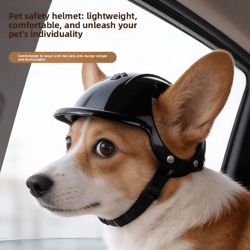 ridesafe pink pet helmet – protective motorcycle helmet for dogs & cats outdoor travel