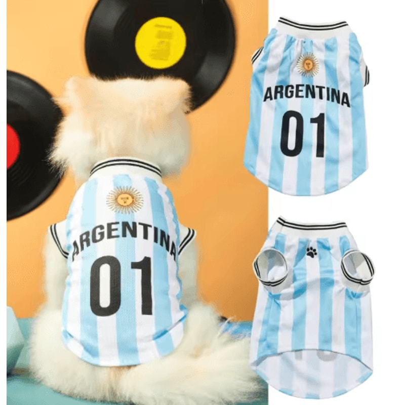 SportPaw Breathable Pet Jersey Mesh Summer Dog Cat TShirt For Small Large Pets 0