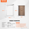 SucceBuy Weatherproof Pet Door Aluminum Frame Doggy Door With Secure Lock Flap System 1