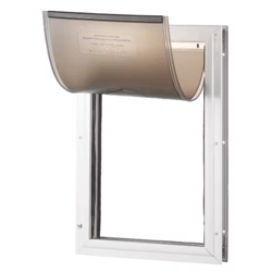 succebuy weatherproof pet door – aluminum frame doggy door with secure lock & flap system