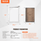 SucceBuy Weatherproof Pet Door Aluminum Frame Doggy Door With Secure Lock Flap System 3