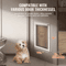 SucceBuy Weatherproof Pet Door Aluminum Frame Doggy Door With Secure Lock Flap System 7