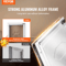 SucceBuy Weatherproof Pet Door Aluminum Frame Doggy Door With Secure Lock Flap System 9