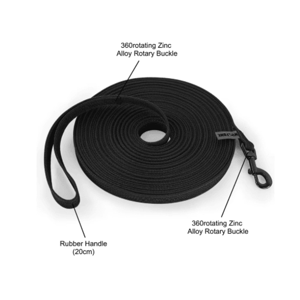 FlexTrail Long Dog Leash Lightweight Training Lead For Small Medium Large Dogs 15M15M 11