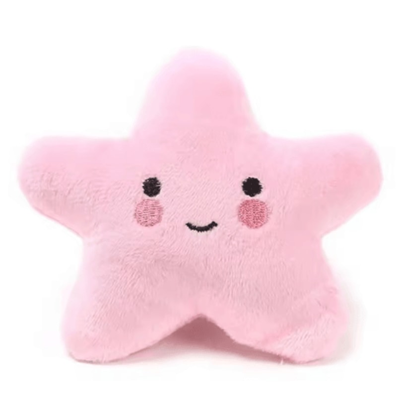 StarSqueak Plush Pet Toy Soft Pentagram Squeaky Toy For Dogs Cats 2