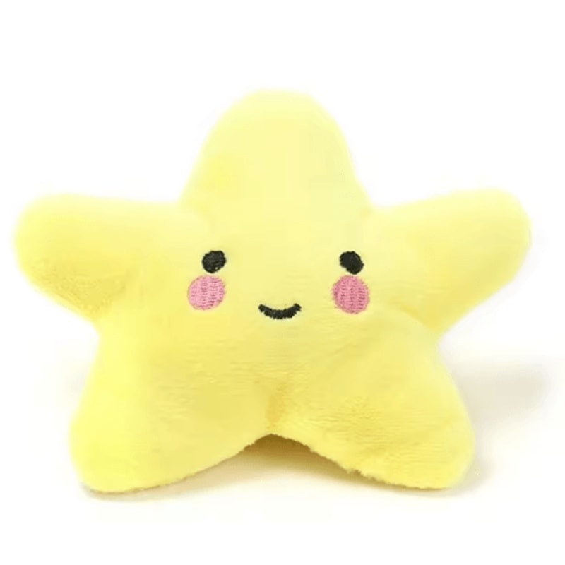 StarSqueak Plush Pet Toy Soft Pentagram Squeaky Toy For Dogs Cats 6