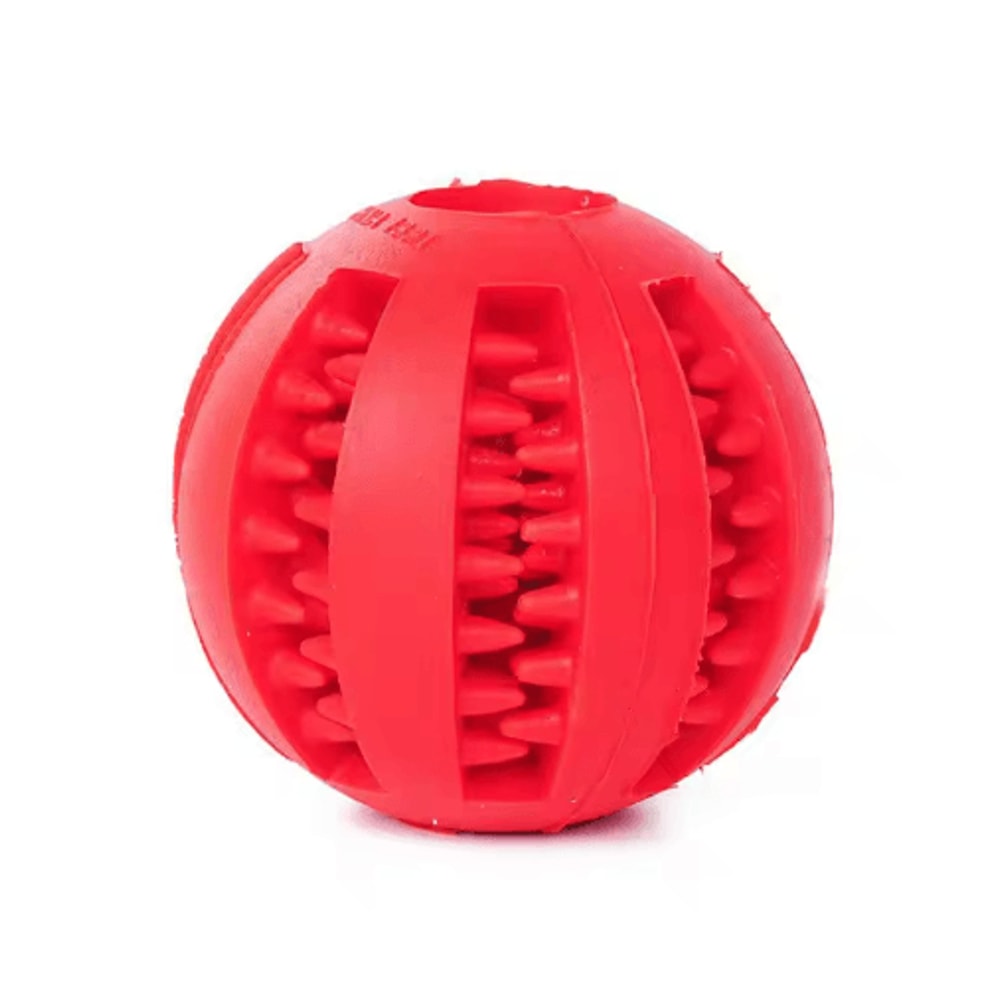 TreatBounce Interactive Dog Ball Bite Resistant Treat Dispensing Chew Toy For Dogs Cats 3