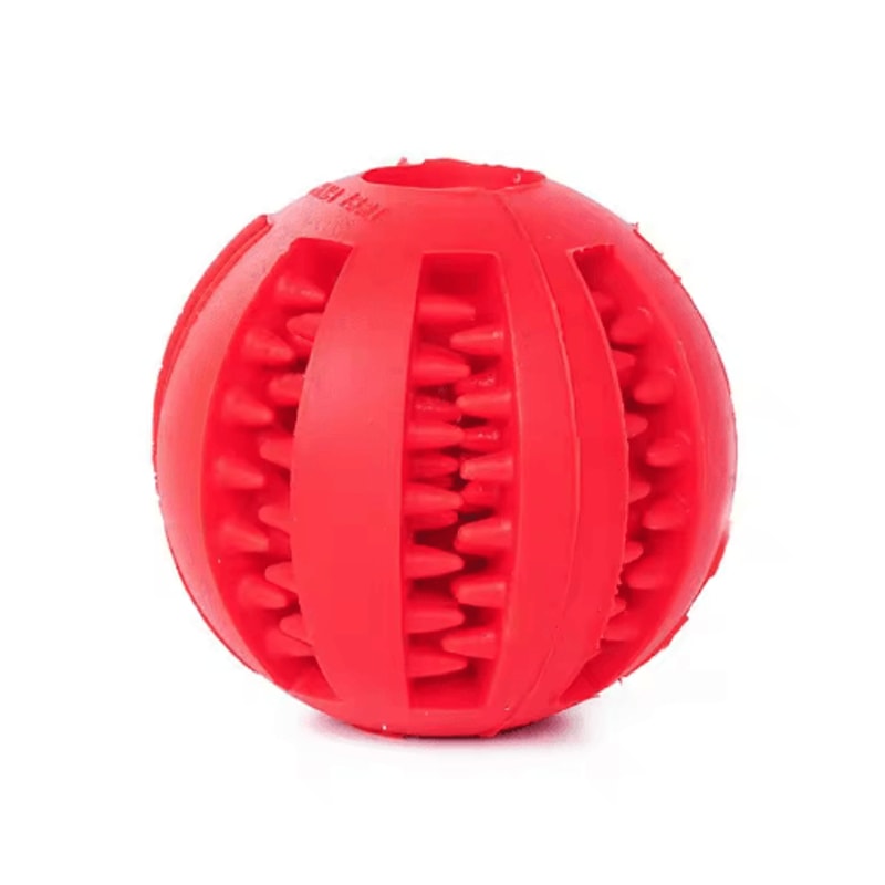 TreatBounce Interactive Dog Ball Bite Resistant Treat Dispensing Chew Toy For Dogs Cats 3