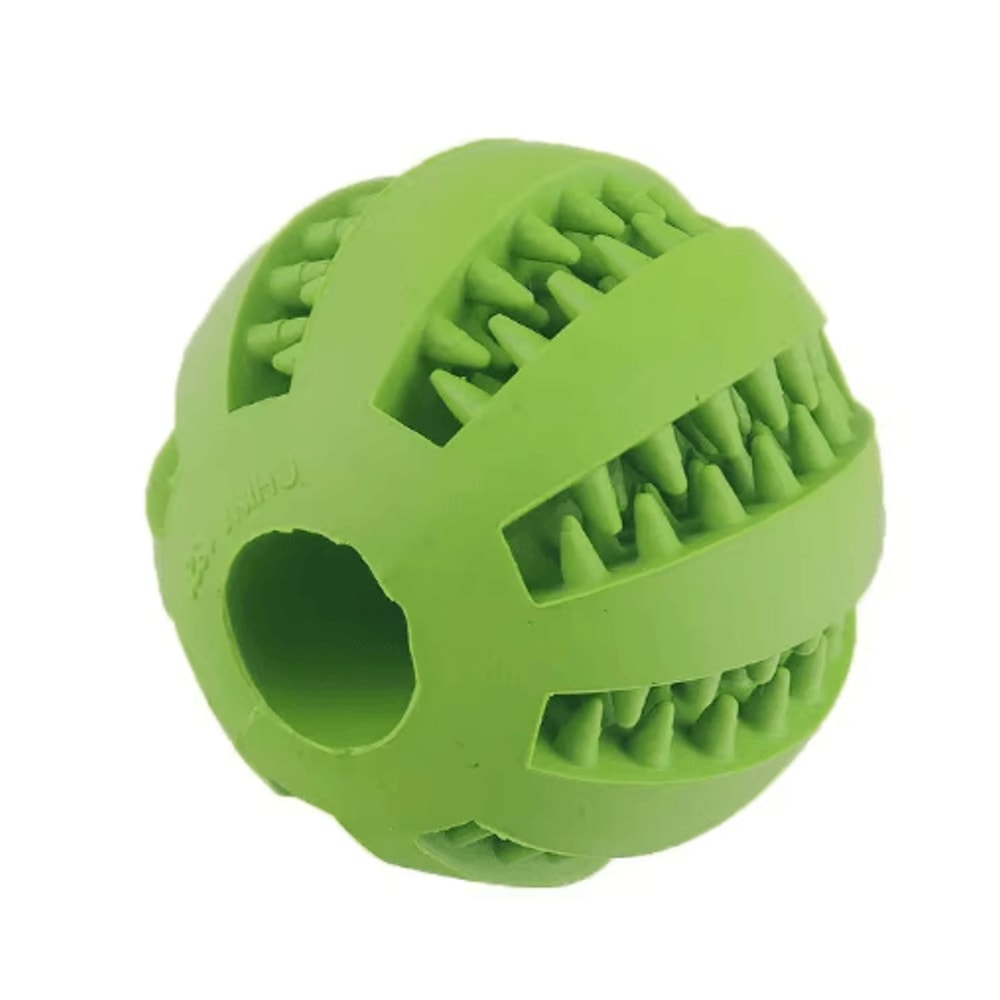 TreatBounce Interactive Dog Ball Bite Resistant Treat Dispensing Chew Toy For Dogs Cats 4
