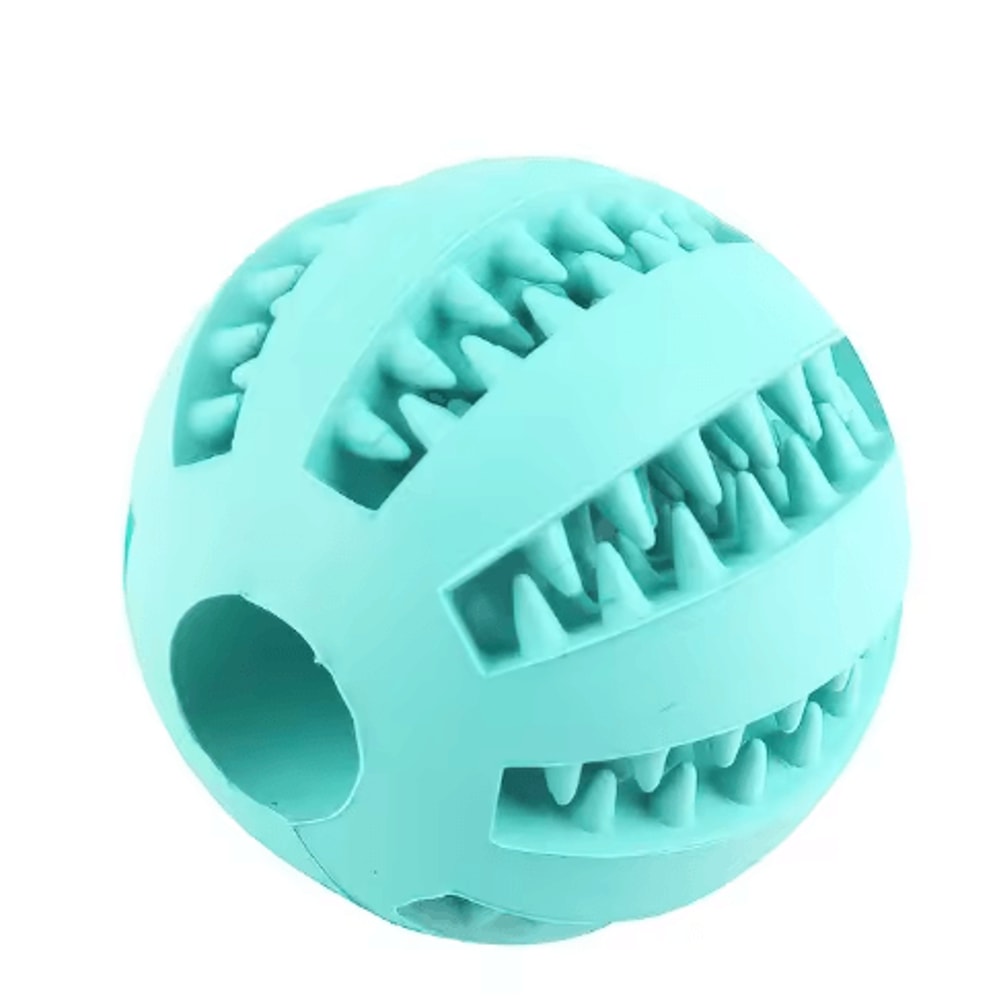 TreatBounce Interactive Dog Ball Bite Resistant Treat Dispensing Chew Toy For Dogs Cats 5
