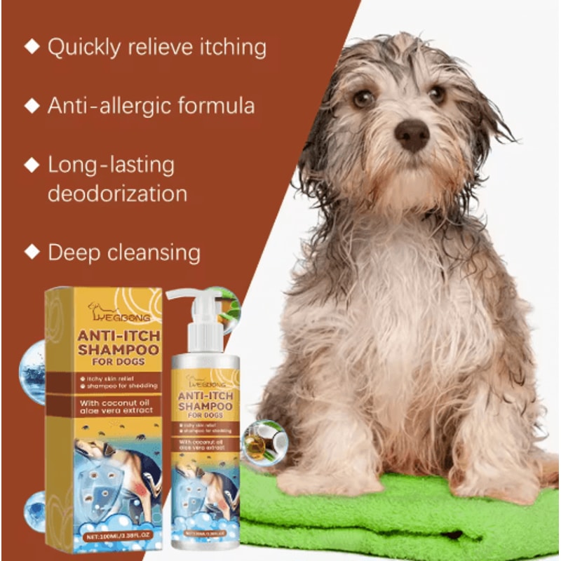 PurePaw Sensitive Skin Dog Shampoo Conditioner Moisturizing AntiItch Pet Cleaning Foam 5