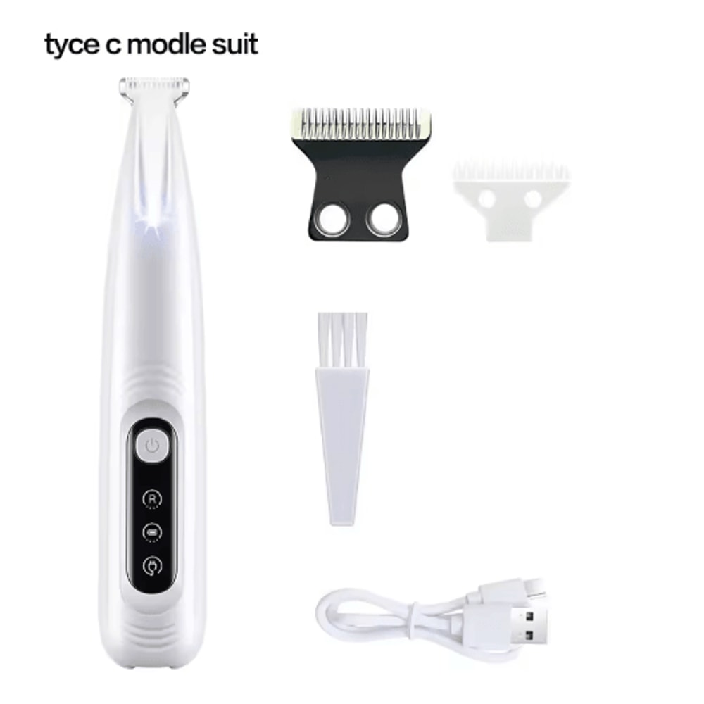 GlowTrim Pro Paw Trimmer Waterproof Pet Hair Clipper With LED Light Display 4