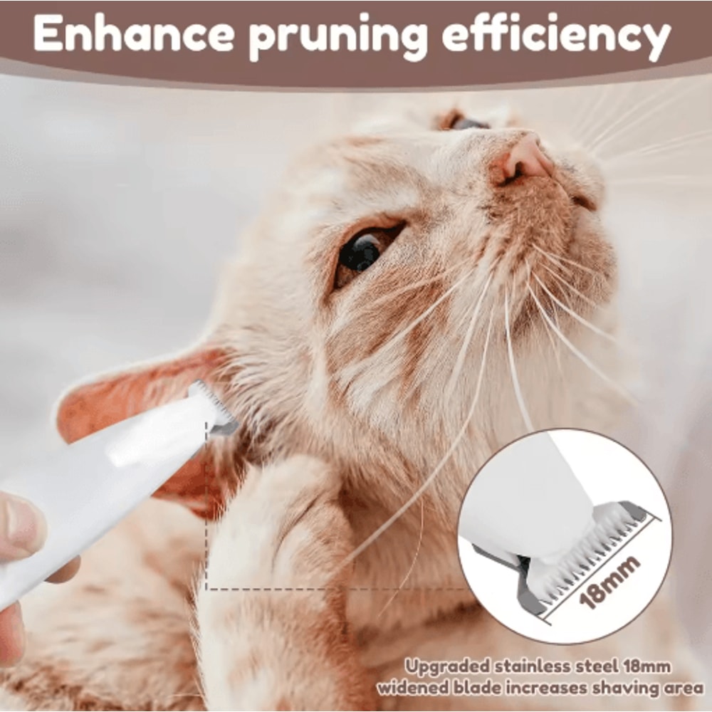 GlowTrim Pro Paw Trimmer Waterproof Pet Hair Clipper With LED Light Display 9