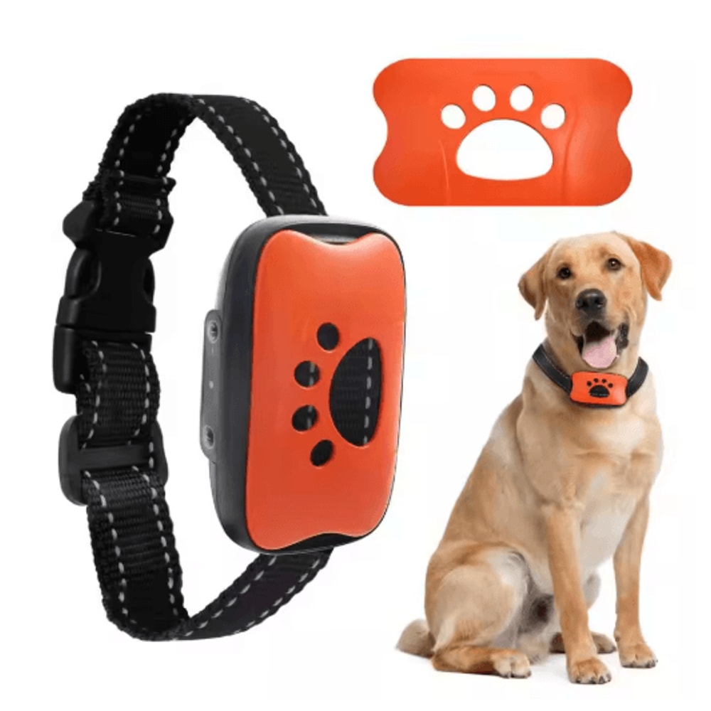 USB Rechargeable Anti Bark Dog Collar With Ultrasonic Vibration Training Modes 1