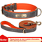 Personalized PU Leather Dog Collar With Free Engraved Nameplate For All Dog Sizes 1
